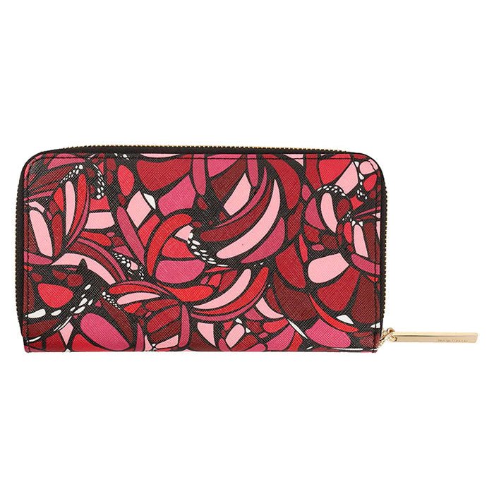 LARGE SAFFIANO WALLET - ABSTRACT BUTTERFLY - Pineda Covalin US