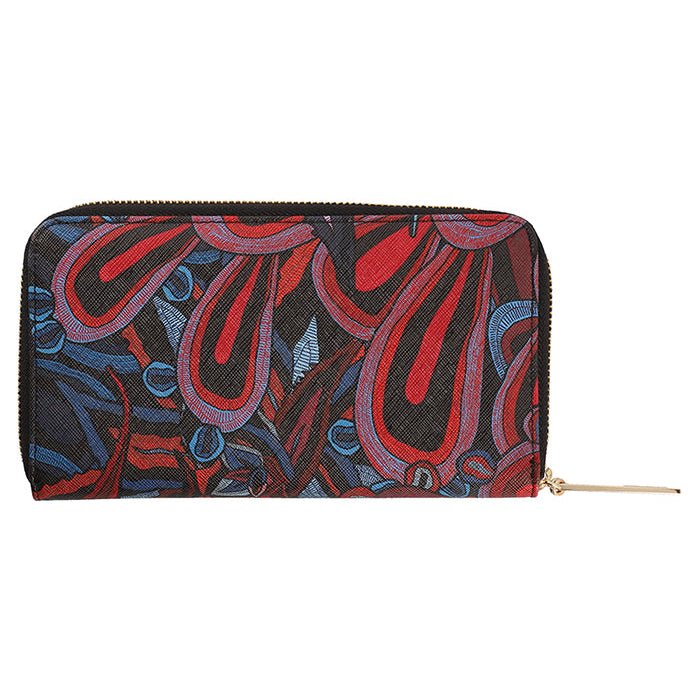 LARGE SAFIANO WALLET - CACTI SANTUARY - Pineda Covalin US