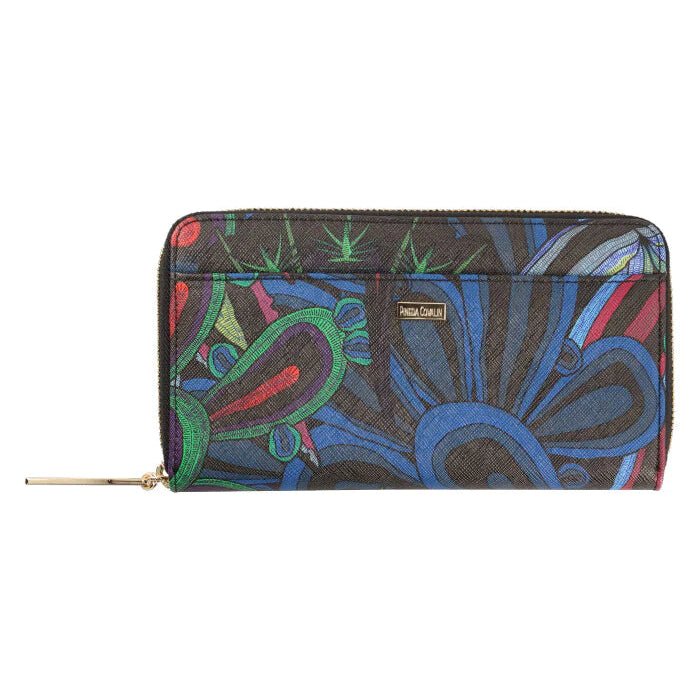LARGE SAFIANO WALLET - CACTI SANTUARY - Pineda Covalin US