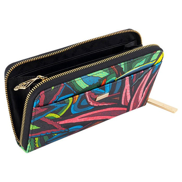 LARGE SAFIANO WALLET - CACTI SANTUARY - Pineda Covalin US