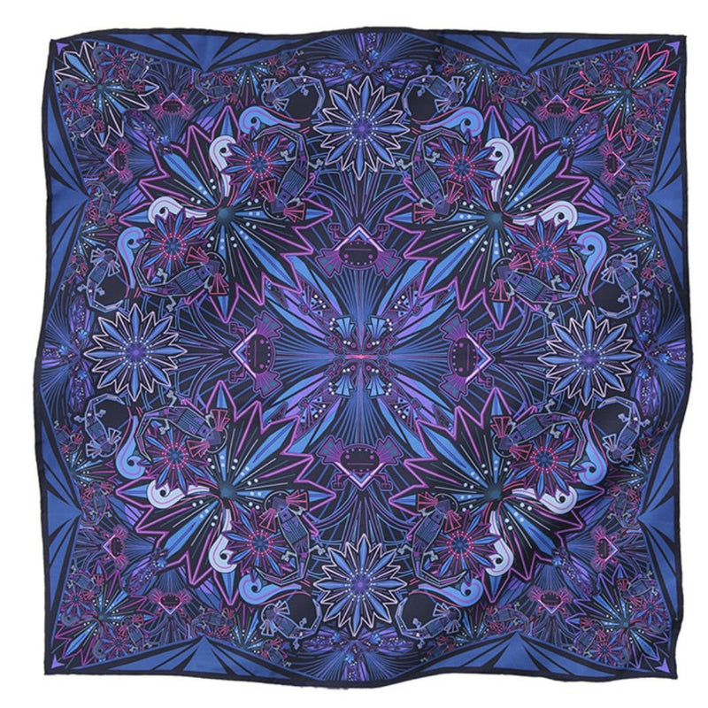 LARGE SILK SCARF - AXOLOTLS - Pineda Covalin US