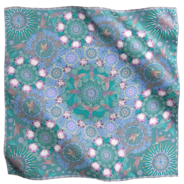 LARGE SILK SCARF – HUMMINGBIRD - Pineda Covalin US