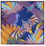LARGE SILK SCARF - MEXICAN GOLDEN EAGLE - Pineda Covalin US
