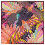 LARGE SILK SCARF - MEXICAN GOLDEN EAGLE - Pineda Covalin US
