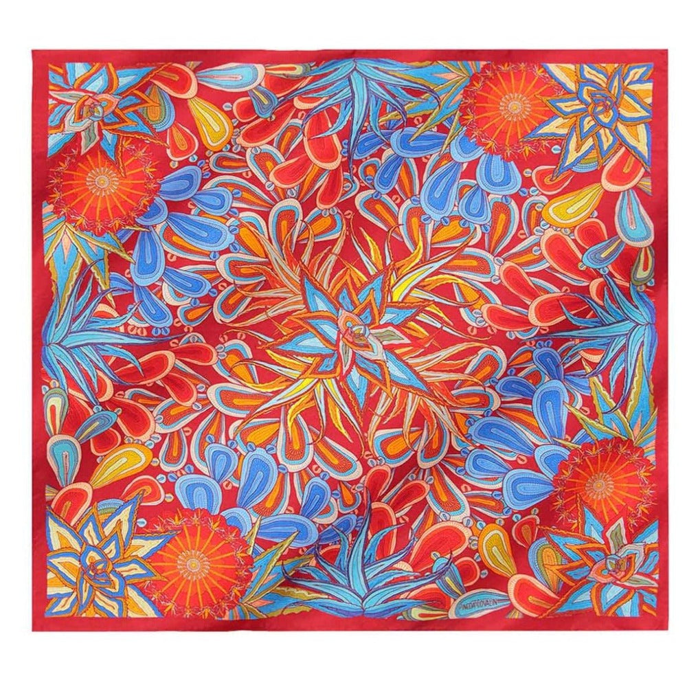 SMALL SILK SCARF - CACTI SANCTUARY – Pineda Covalin US