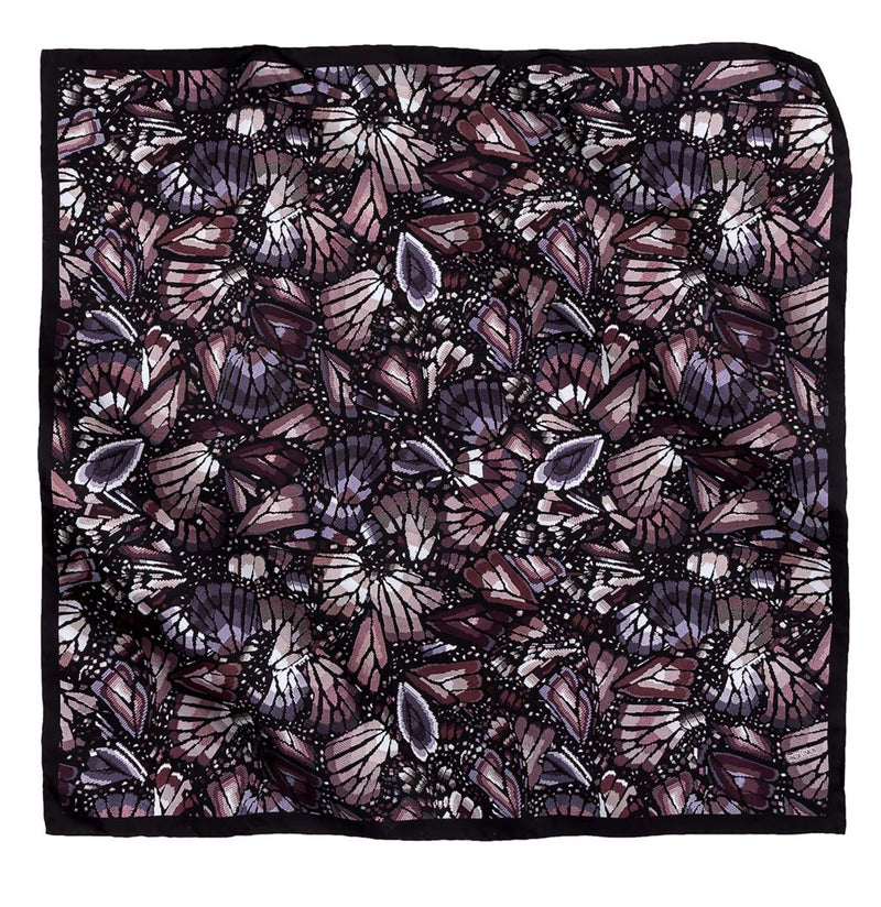 EMBROIDERED BUTTERFLY LARGE SCARF