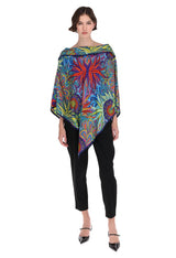 SILK PONCHO - CACTACEANS SANCTUARY - Pineda Covalin US