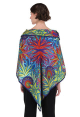 SILK PONCHO - CACTACEANS SANCTUARY - Pineda Covalin US
