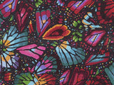 SILK SHAWL WITH VELVET - EMBROIDERY BUTTERFLY - Pineda Covalin US