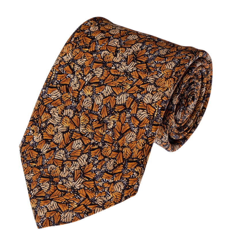 SILK TIE - MONARCH BUTTERFLY - Pineda Covalin US
