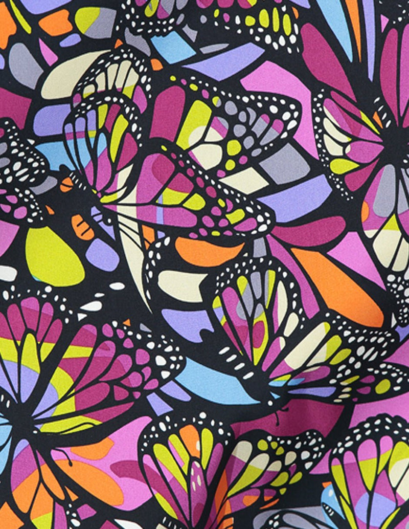 SMALL SILK SCARF - BUTTERFLY FLIGHT - Pineda Covalin US