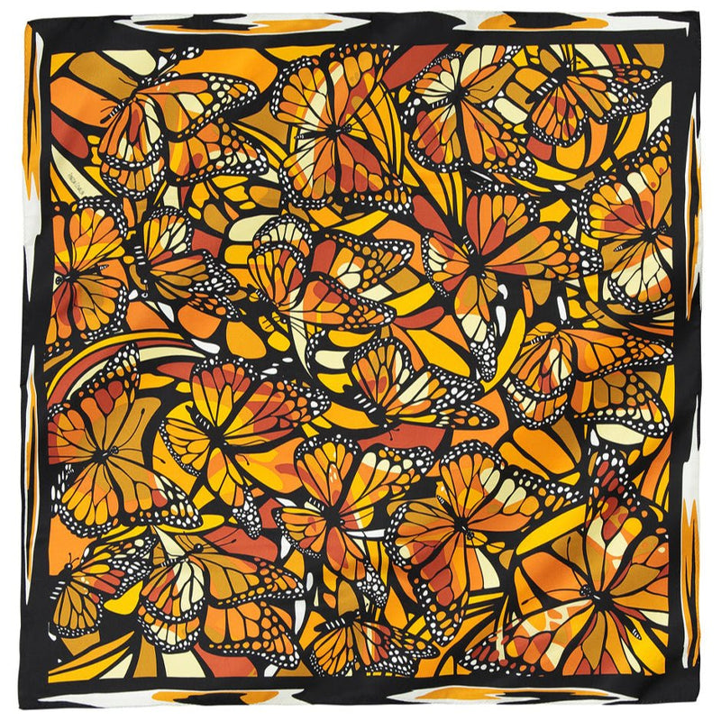 SMALL SILK SCARF - BUTTERFLY FLIGHT - Pineda Covalin US