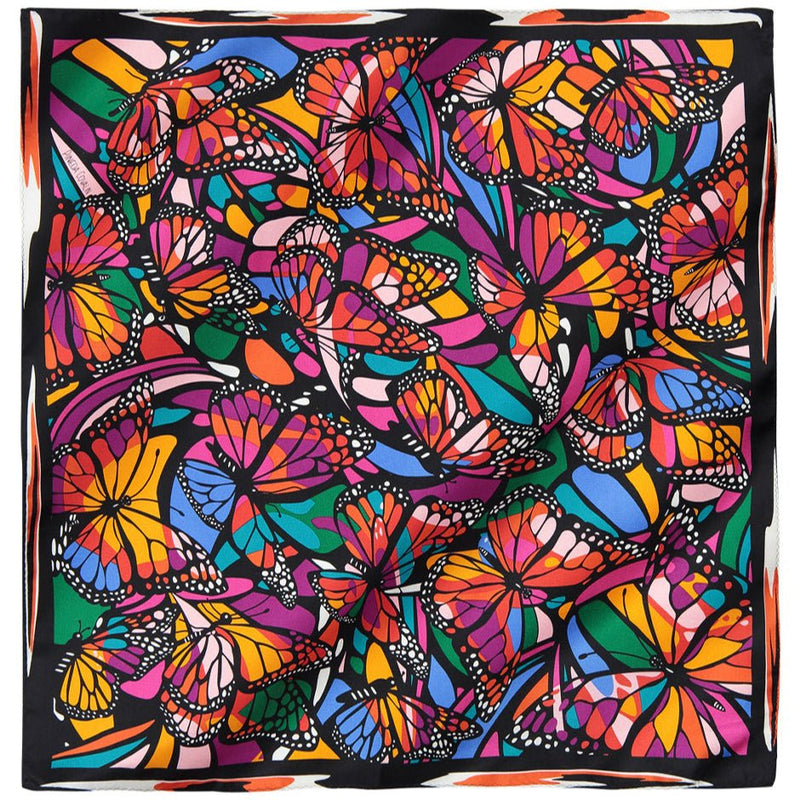 SMALL SILK SCARF - BUTTERFLY FLIGHT - Pineda Covalin US