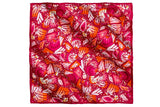 SMALL SILK SCARF - EMBROIDERED BUTTERFLY - Pineda Covalin US