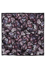 SMALL SILK SCARF - EMBROIDERED BUTTERFLY - Pineda Covalin US