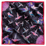 SMALL SILK SCARF - HUMMINGBIRD - Pineda Covalin US