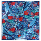 SMALL SILK SCARF - WHALE - Pineda Covalin US