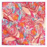 SMALL SILK SCARF - WHALE - Pineda Covalin US