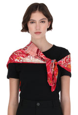 SMALL SILK SCARF - WHALE - Pineda Covalin US